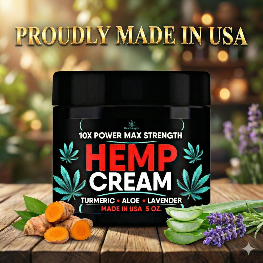 Healthergize Hemp Cream targeted use at back and knees.