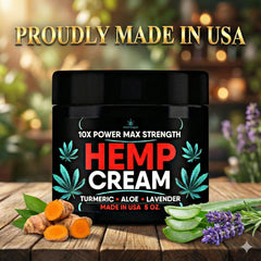 Healthergize Hemp Cream targeted use at back and knees.