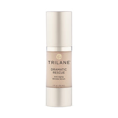 Healthy Directions Trilane Dramatic Rescue bottle pour highlights olive squalane hydration.