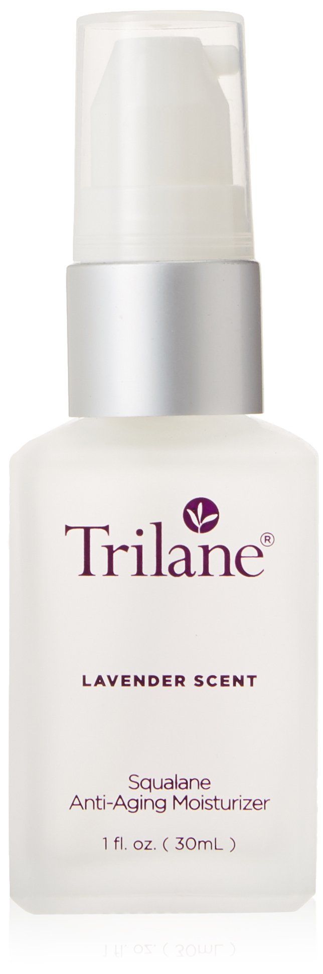 Healthy Directions Trilane Squalane moisturizer bottle with lavender scent for calm skincare.