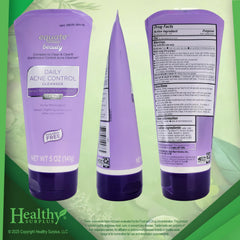 Healthy Surplus Equate Beauty Daily Acne Cleanser pour showing gentle lather for cleansing.