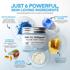 HealthyDerm silky texture application on hands and face for gentle nourishment