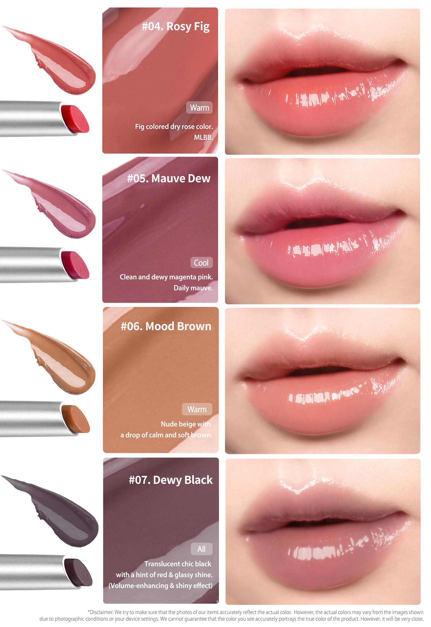 Heart Percent Black shade swatch reveals translucent chic depth and layering potential