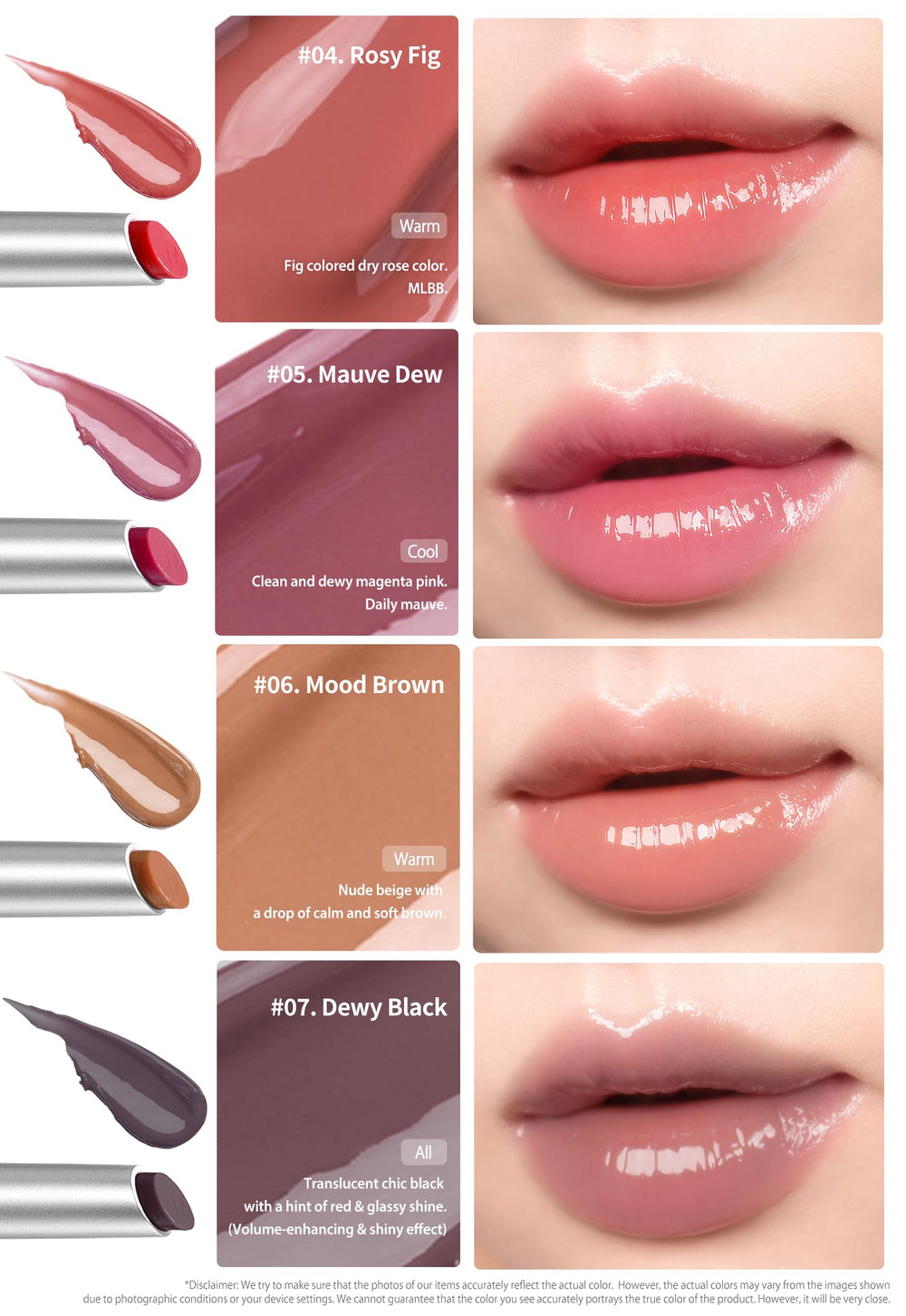 Heart Percent Black shade swatch reveals translucent chic depth and layering potential