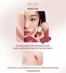 Heart Percent Dote On Mood Blurry Fog Tint provides velvety finish without greasiness
