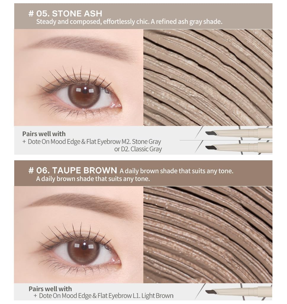 Heart Percent Dote On Mood Browcara long-lasting wear demonstrated on calendar day