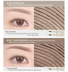 Heart Percent Dote On Mood Browcara long-lasting wear demonstrated on calendar day