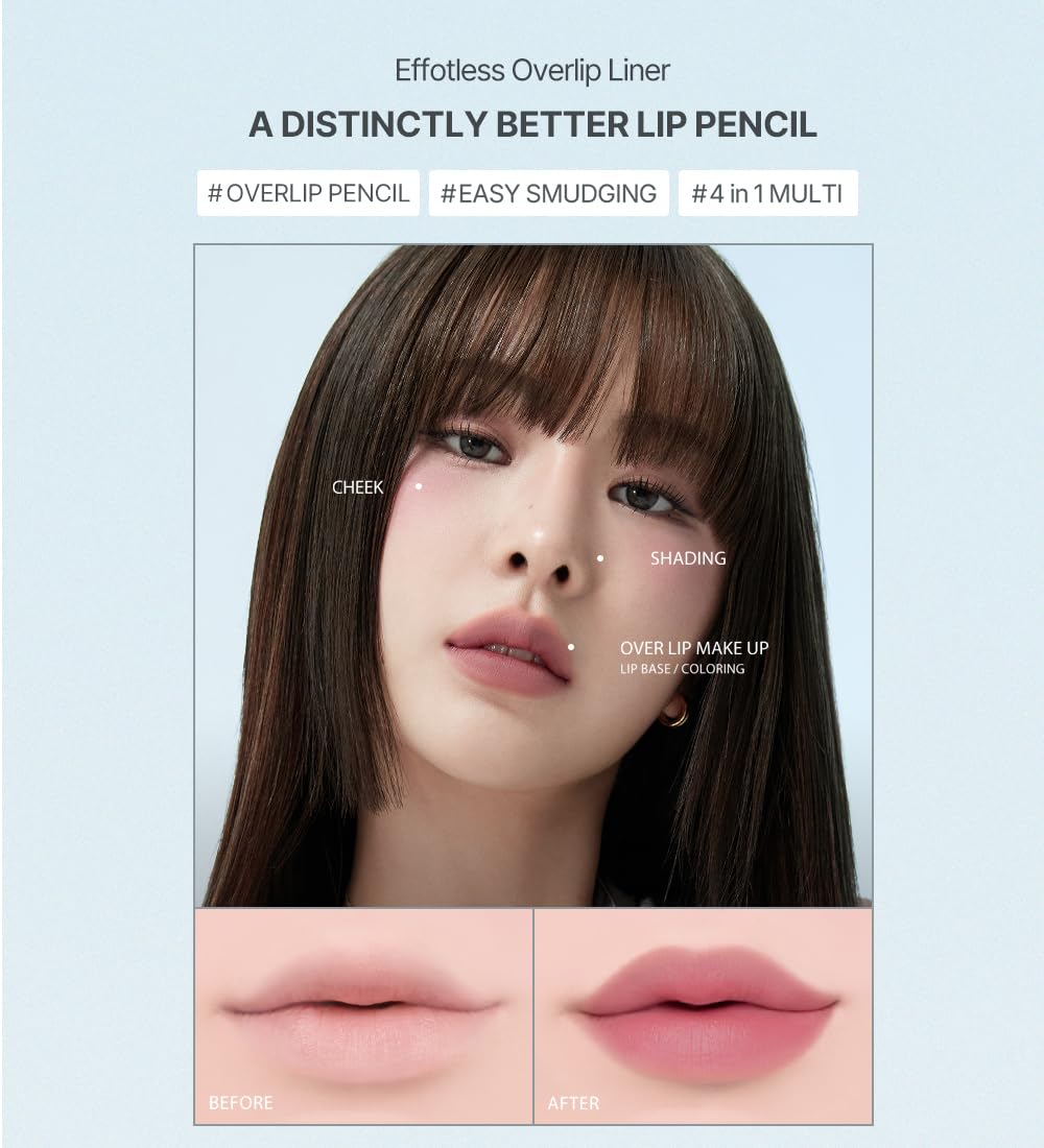 Heart Percent Dote On Mood Lip Pencil can be used as primer and base
