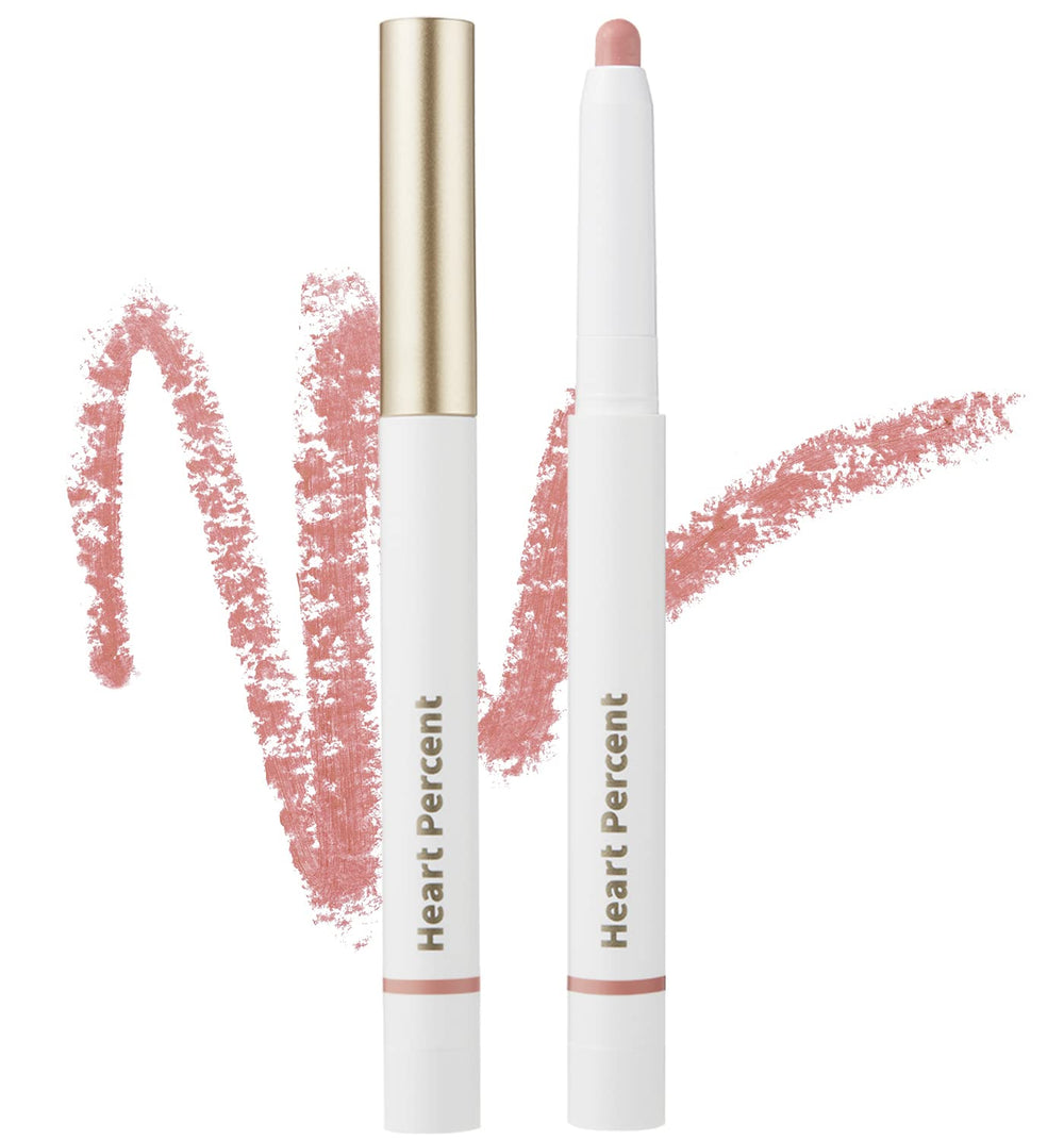 Heart Percent Dote On Mood Lip Pencil retractable tip for precise lip lining and long wear.