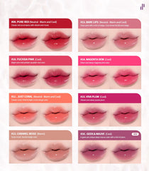 Heart Percent Dote On Mood includes natural oils for nourished lips.