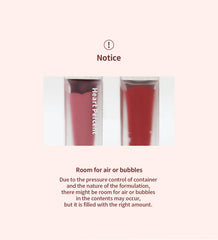 Heart Percent Soft Matte Creamy Finish delivers cushiony, non-drying wear.
