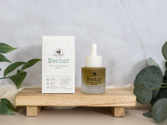 Packaging and bottle design exudes natural, artisanal quality.