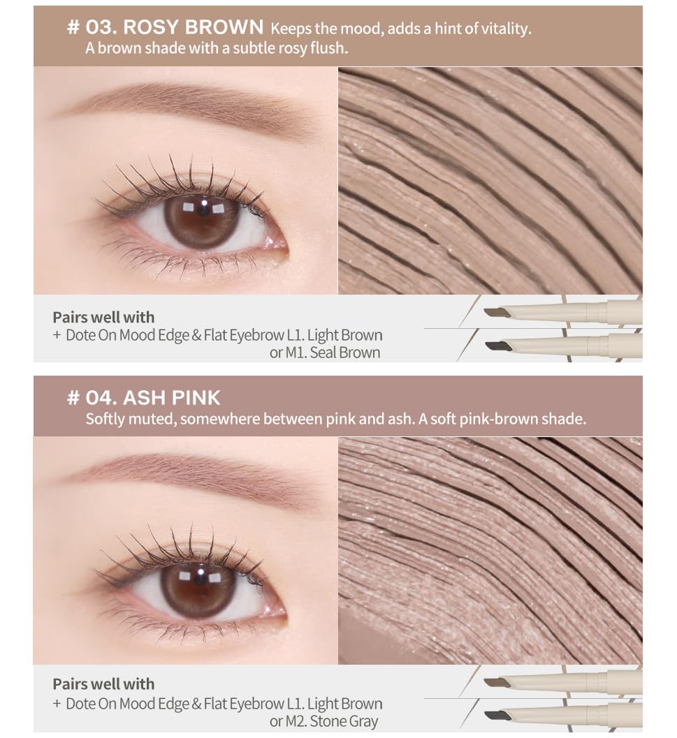 Heart Percent Dote On Mood Browcara ultra-fine brush coats hairs evenly.