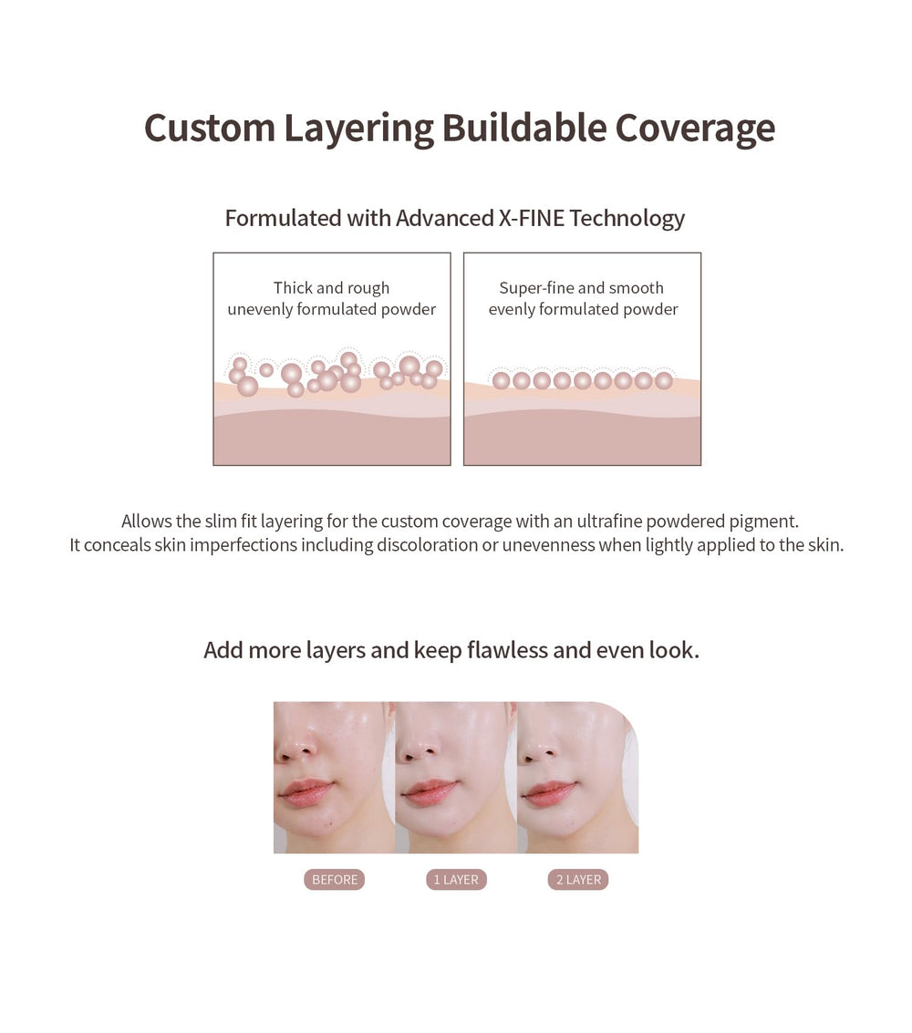 Heart Percent Dote on Mood Layer Cushion refill pack supports extended use.