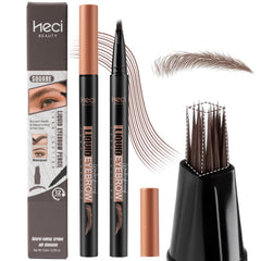 HECI BEAUTY Microblading Eyebrow Pencil angled brush for precise hair-like strokes