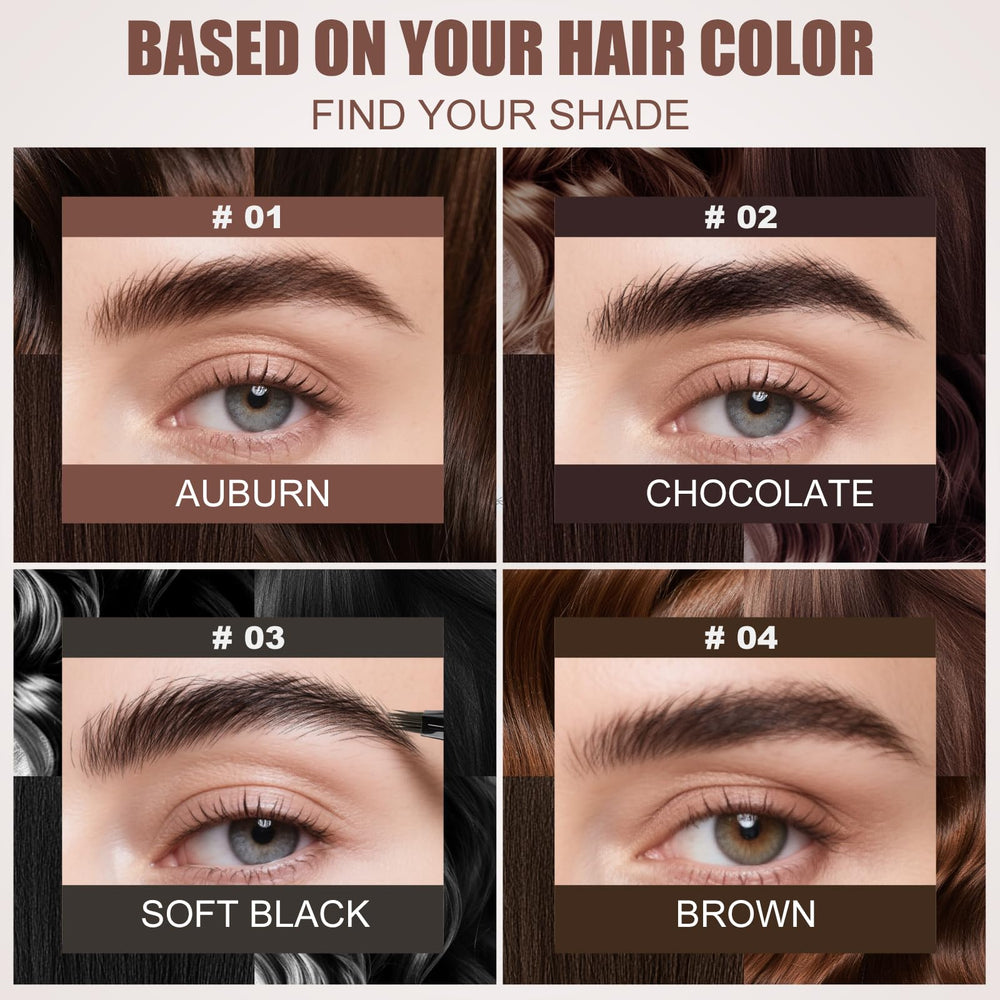 HECI BEAUTY dark brown shade swatch for easy matching