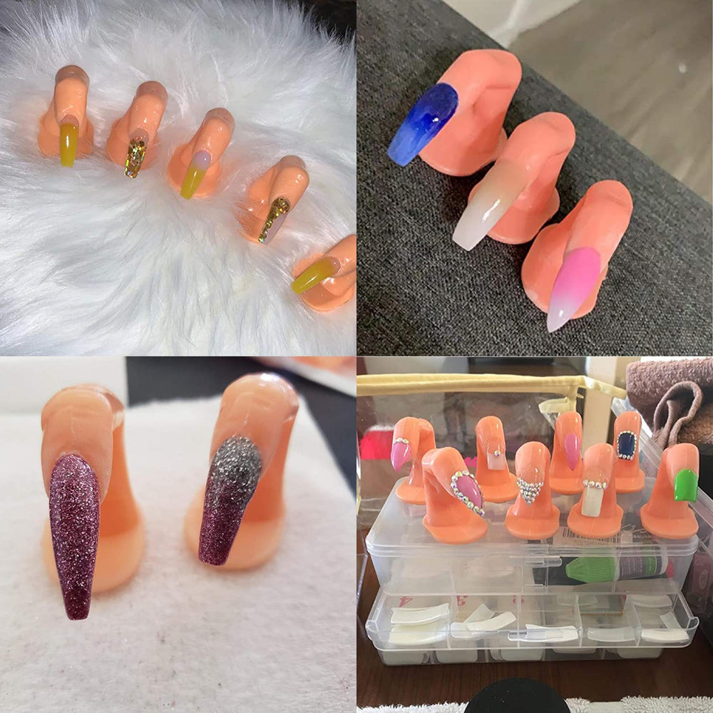 Hedume ready-to-use practice fingers for efficient nail-art sessions