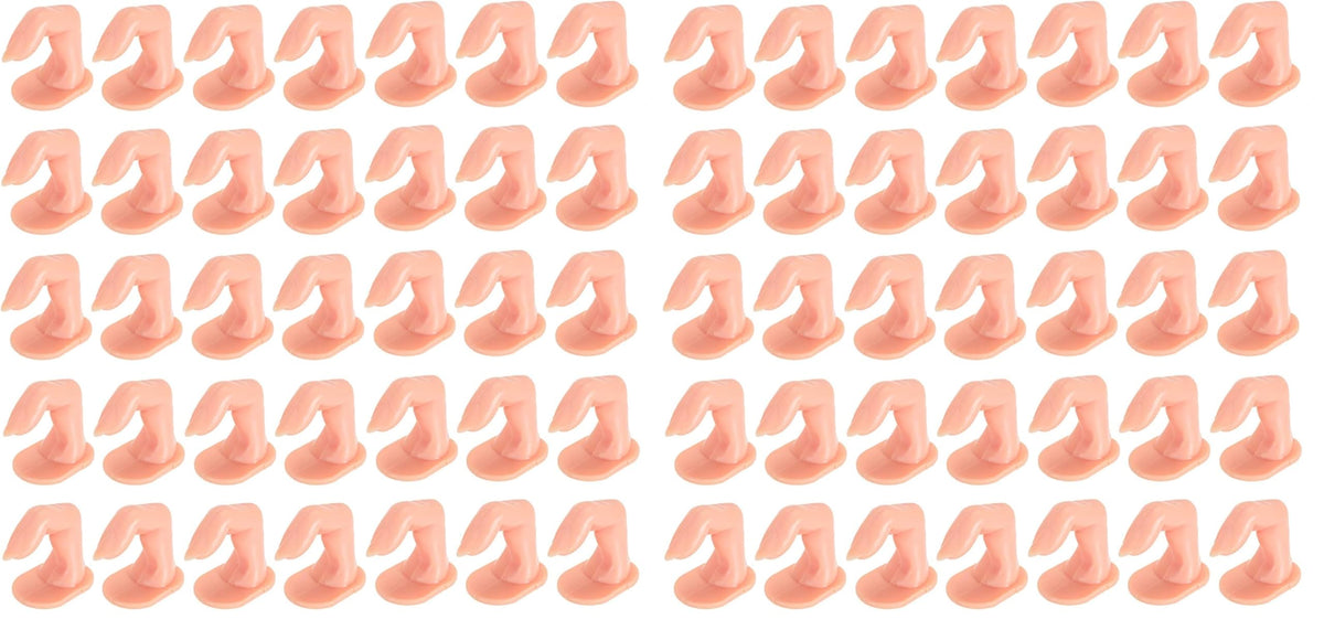 Hedume practice fingers 120-pack for repeated nail art training at home or salon
