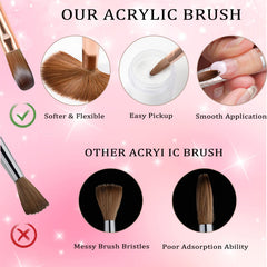 heemeei gradient-handle brush delivers comfortable grip through extended nail sessions