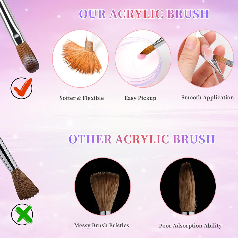 heemeei oval crimped bristles for clean lines and details