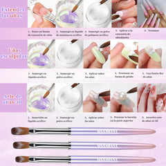 heemeei sturdy ferrule and gradient handle for durable grip