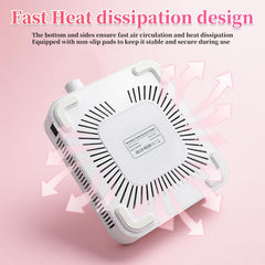 heemeei nail dust collector battery-pack demonstrates cordless portability