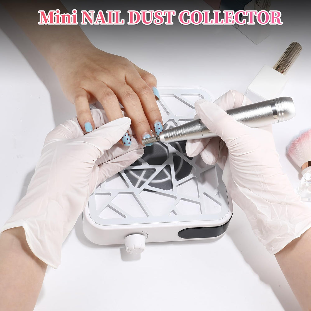 heemeei nail dust collector portable design fits travel bag