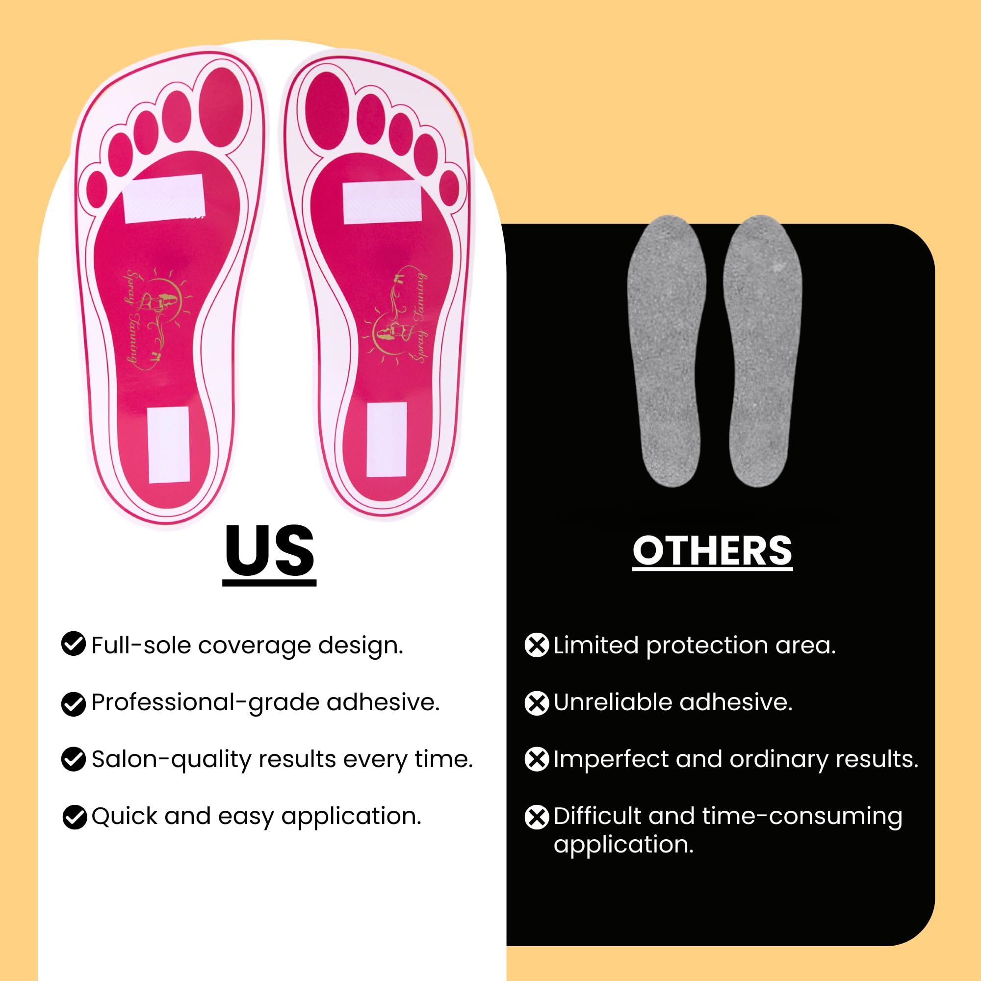 HeeStar disposable salon pads help keep floors clean and stain free.