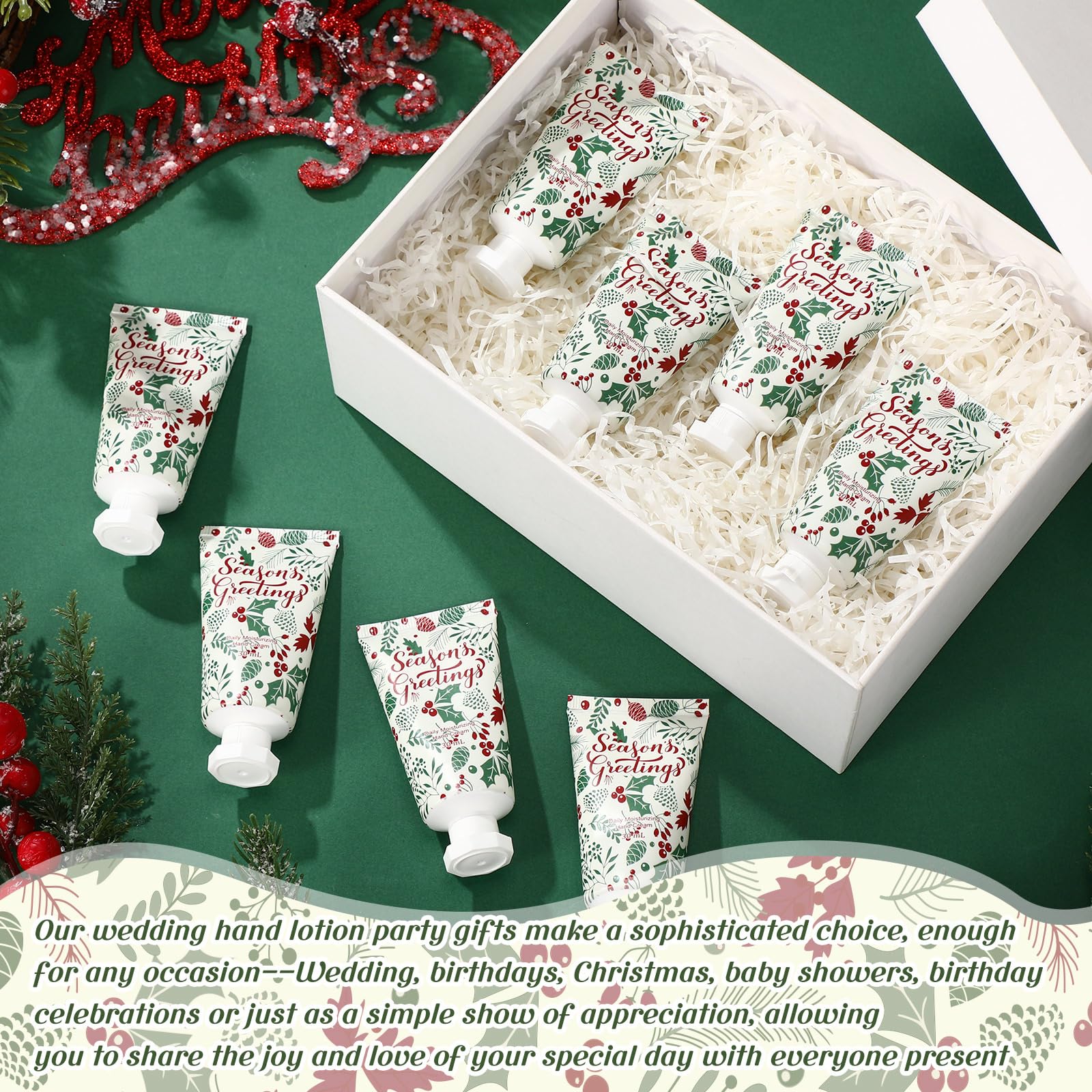 Heigble berry and leaf design packaging enhances festive gifting
