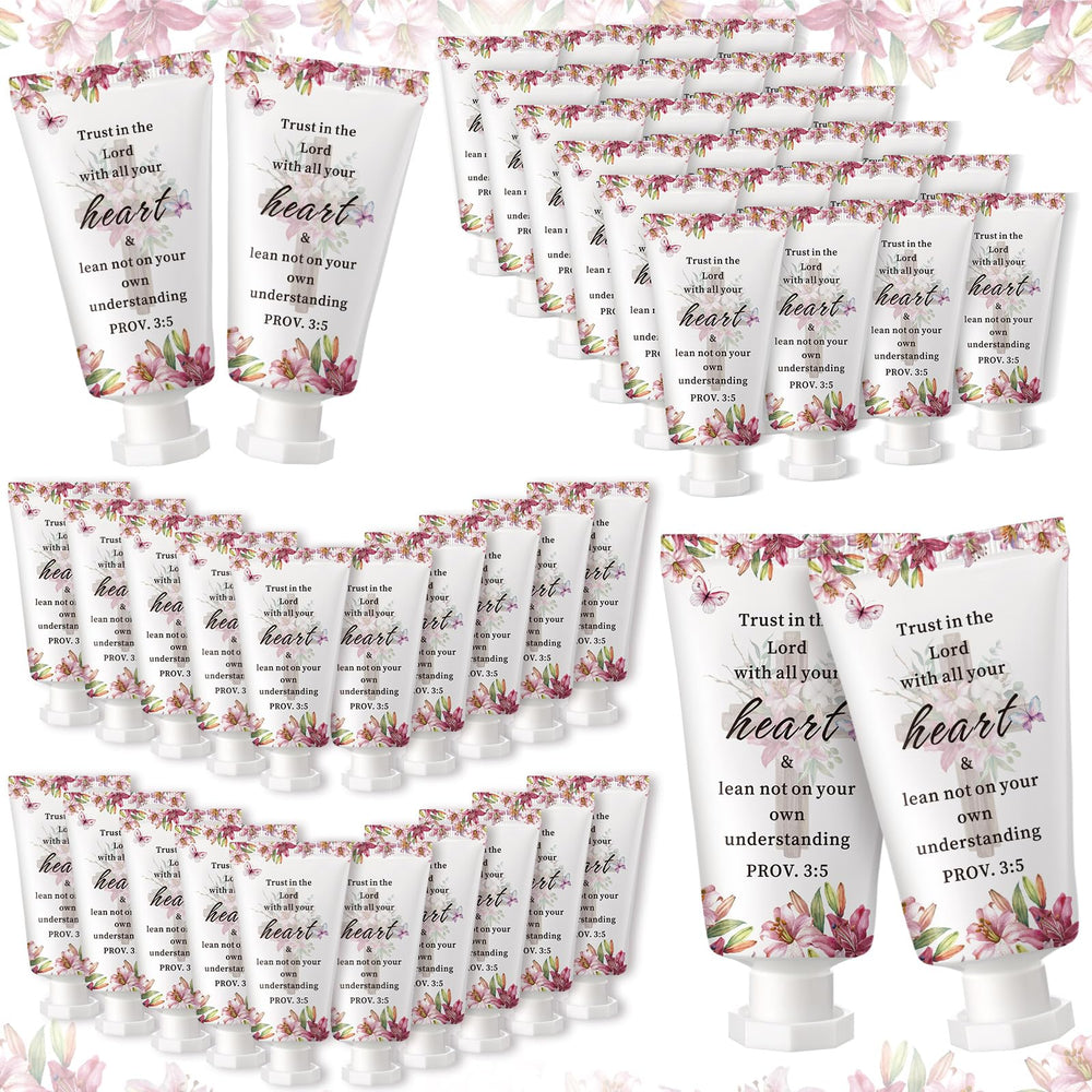 Heigble Bible hand cream bottle shows compact travel size for on-the-go moisture.