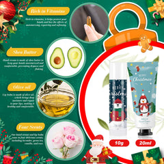 Heigble Christmas lip balm 12-pack with olive oil and four scents for on-the-go moisture.