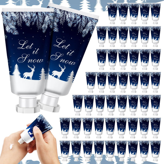 Heigble Christmas Snowflakes Hand Cream 1oz bottle on festive display, hydrating skin during winter.