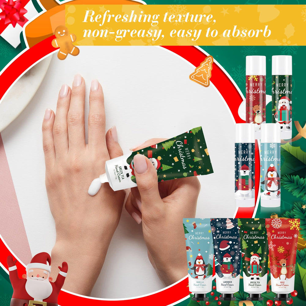 Heigble gift gauze bags red and green protect and present each hand care set.