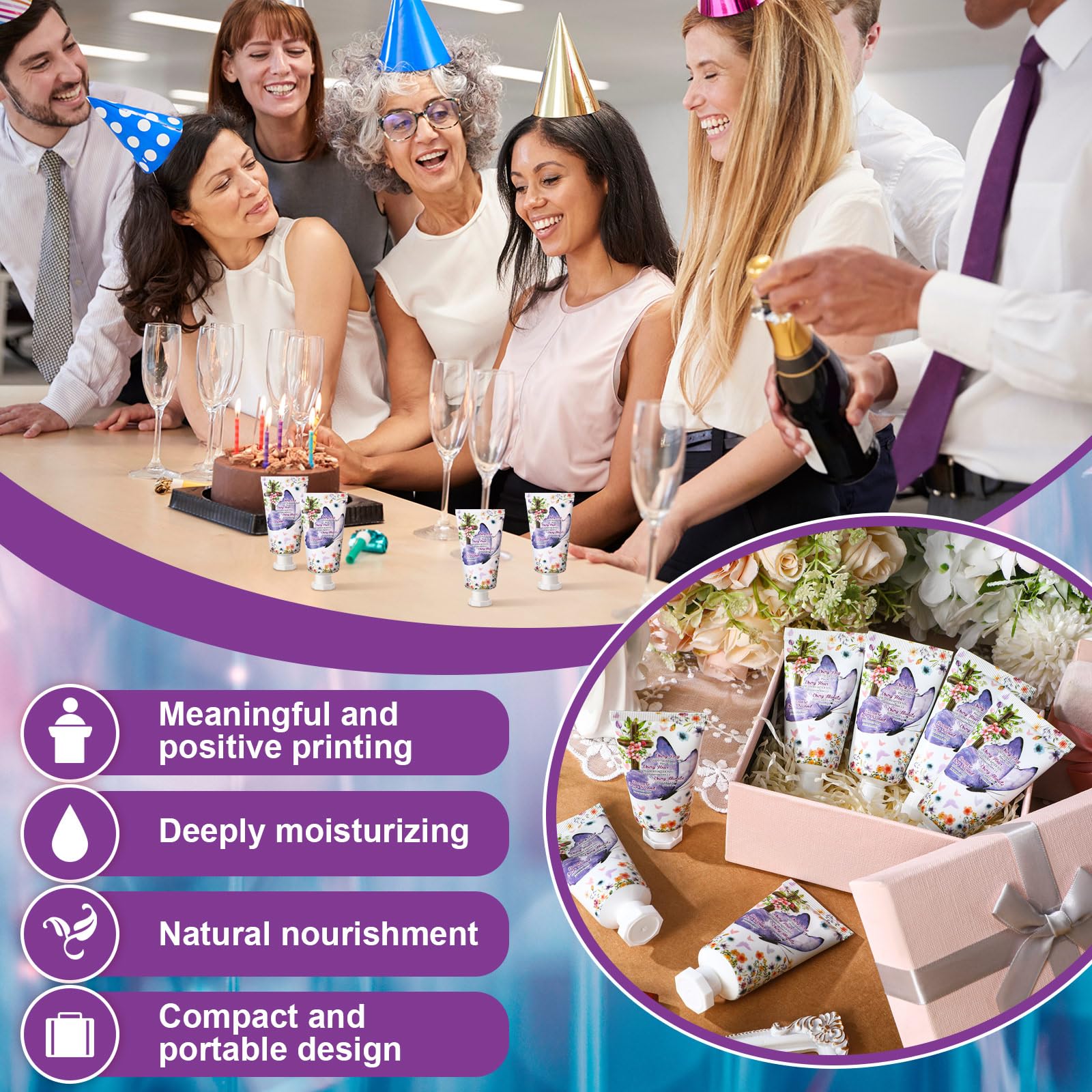Heigble hand cream application on-the-go, compact and convenient.