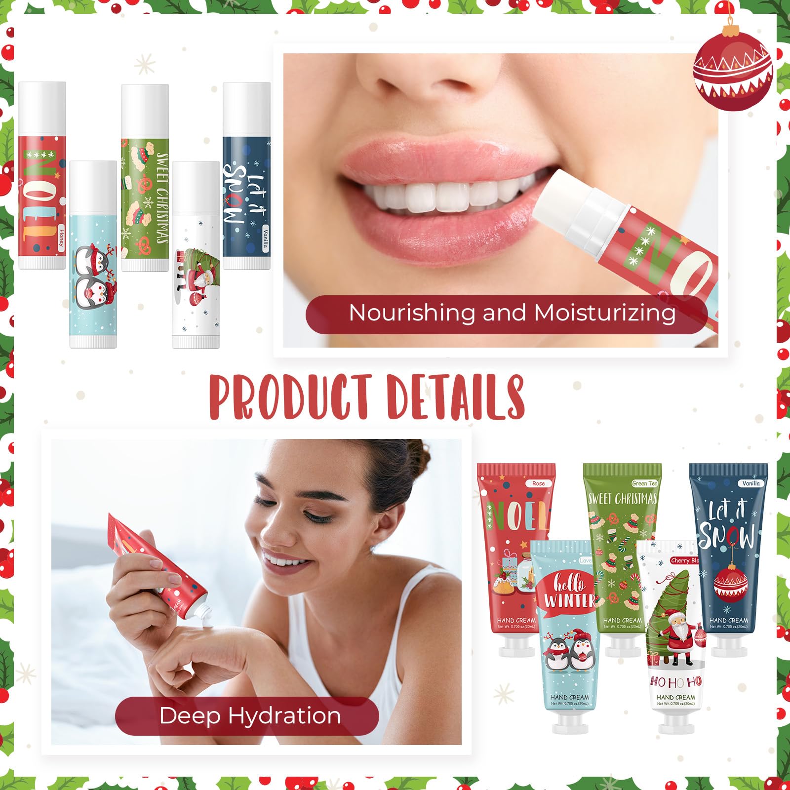 Heigble honey lip balm design for portable lip care.