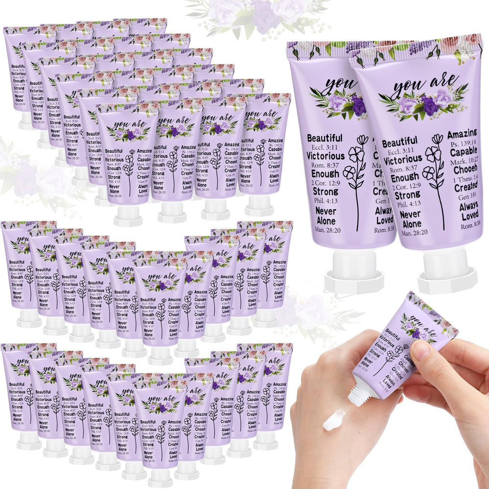 Heigble purple flower hand cream 50-pack portable moisture for home and travel