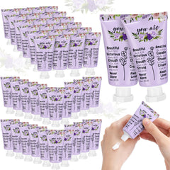 Heigble purple flower hand cream 50-pack portable moisture for home and travel