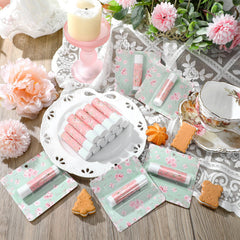 Heigble Tea Party Lip Balm, individually wrapped for easy pocket or purse touch-ups.