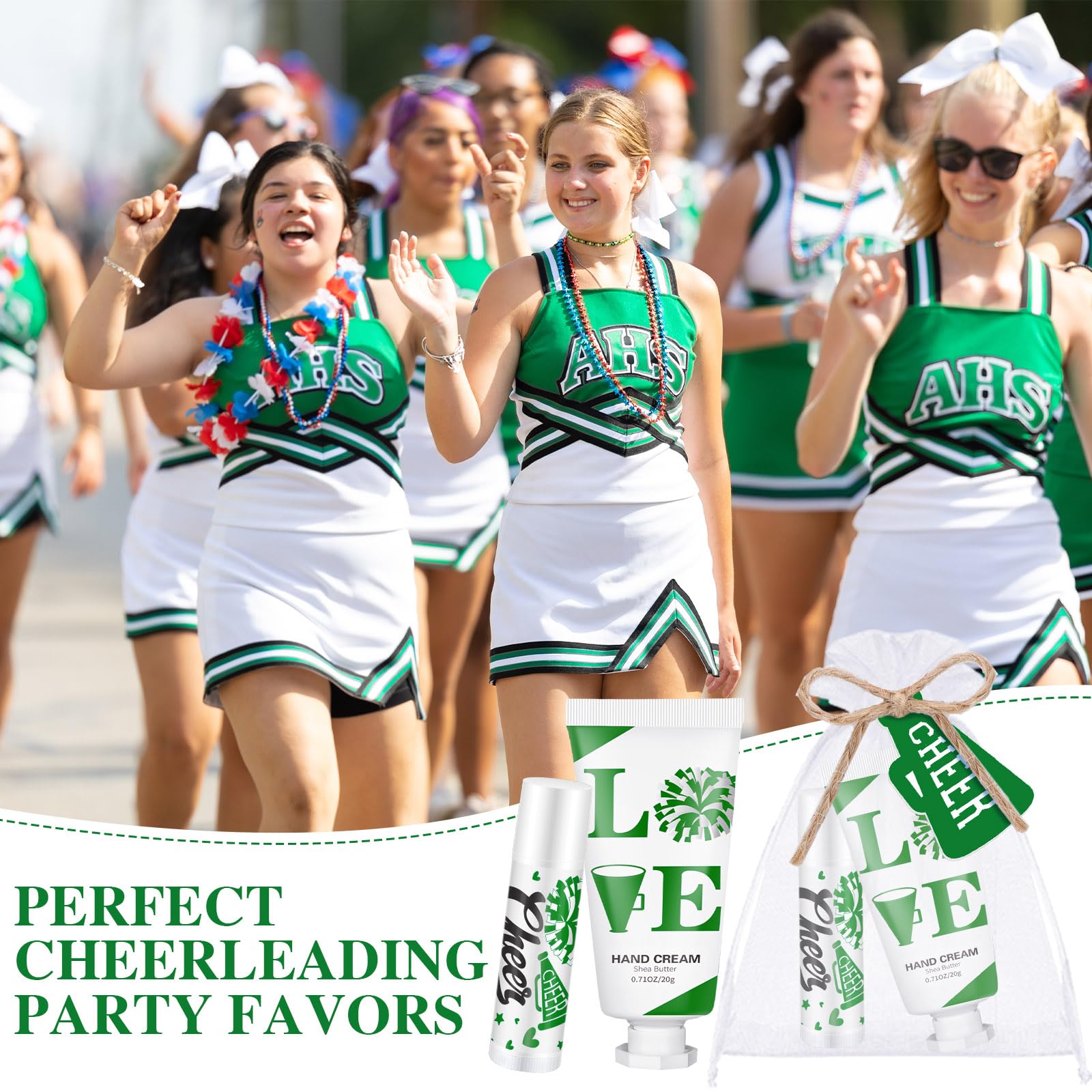 Green and white thank you cards for team appreciation