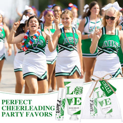Green and white thank you cards for team appreciation