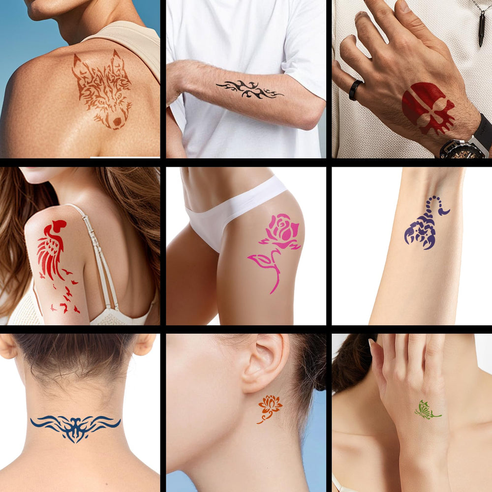 HEILFNL festival-ready body art for parties and weddings.