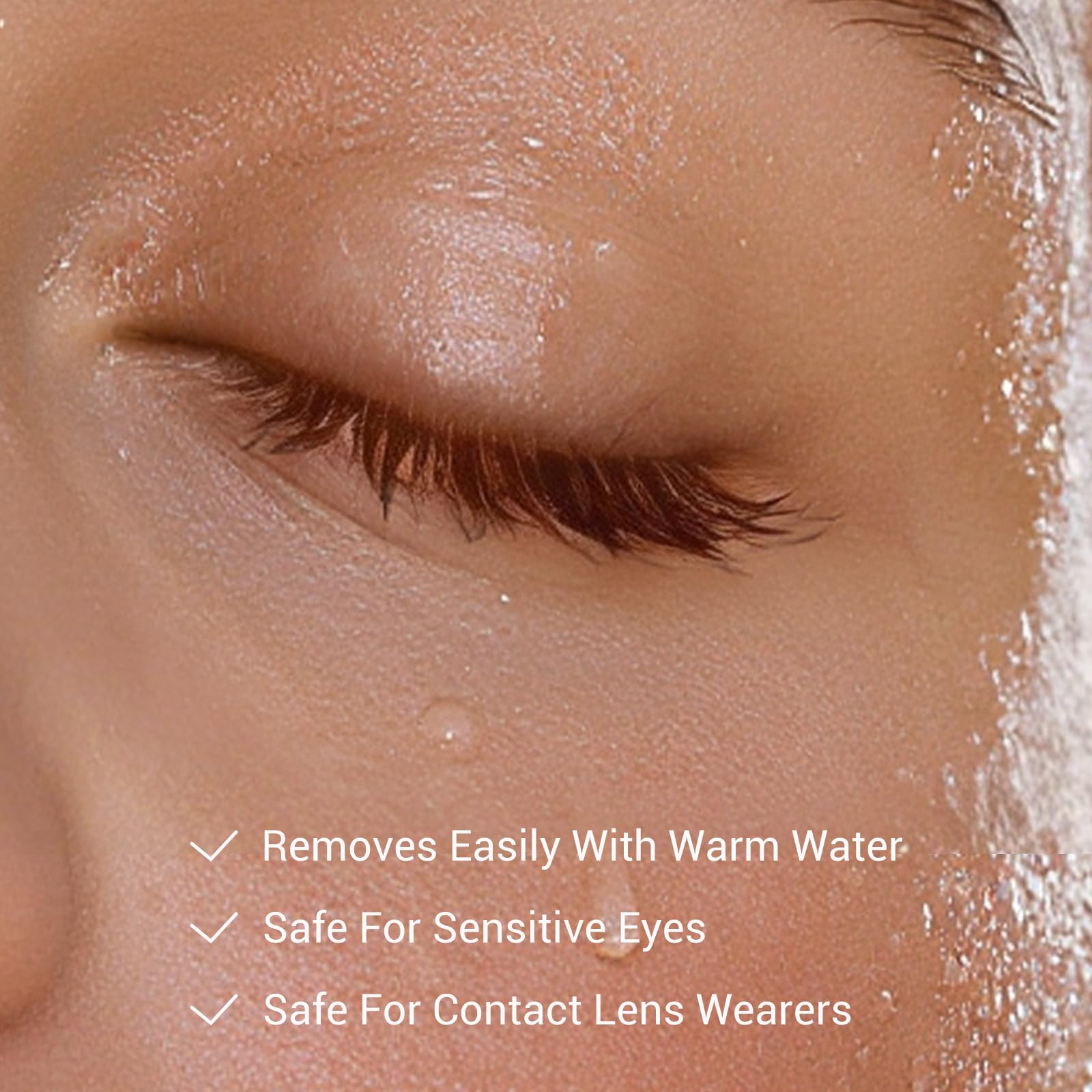 HEIMISH Dailism mascara applied look with curled, defined lashes
