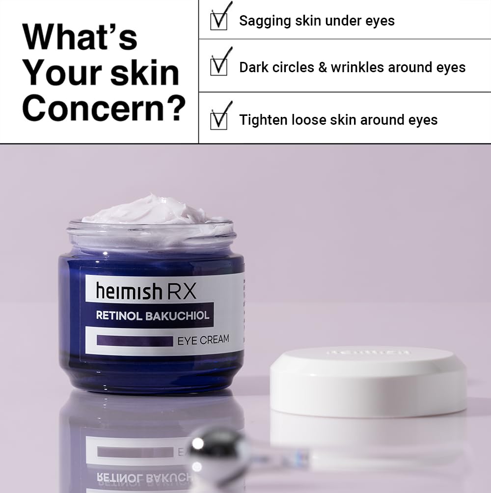 HEIMISH RX daily-use eye cream ready for morning and evening routines.