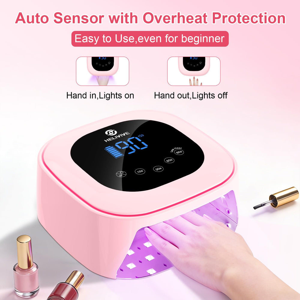 HELIVIVE removable magnetic base allows easy cleaning and setup.