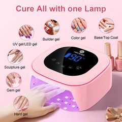 HELIVIVE spacious chamber fits fingers and toes for versatile manicures.