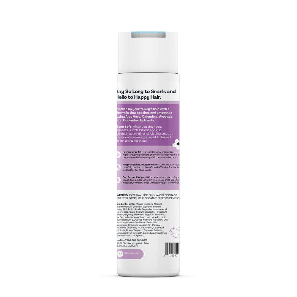Hello Bello lavender scent from essential oils provides a calming aroma.