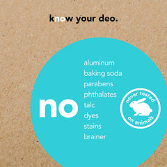 Hello deodorant Glide-on texture shows non-sticky, easy application.