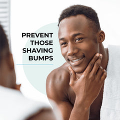 Hello Rose after shave serum gel demonstrates calming relief and reduced irritation after shaving.