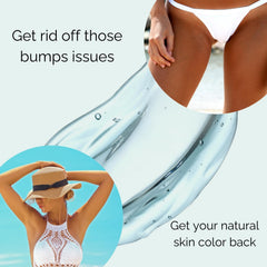 Hello Rose bikini zone care packaging highlights convenient, all-in-one skin care for delicate areas.