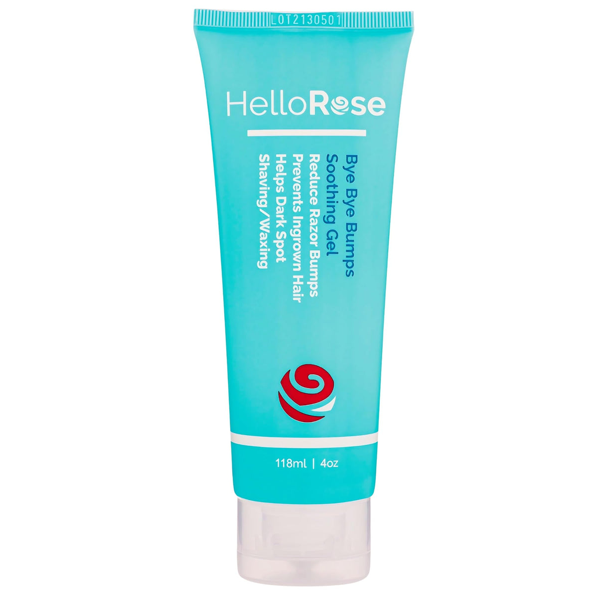 Hello Rose smoothing solution serum bottle for bikini line care and soothing relief.